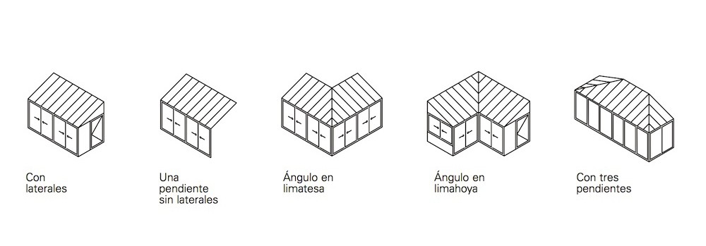 Formas veranda aluminio puigmetal