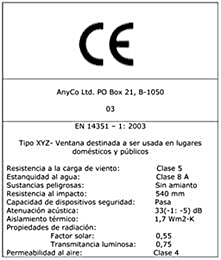 Etiqueta ce carpintería